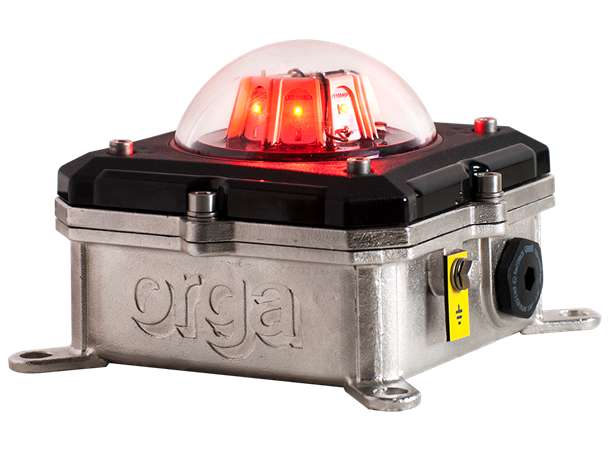 Orga Obstruction. Light - L85EX-R-DC-32 32cd, 24Vdc, IP66, 2xM25