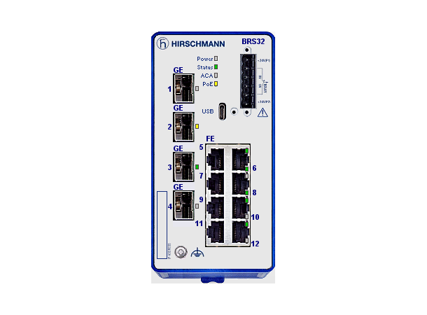 Hirschmann BOBCAT 8xFE, 4xSFP, PoE BRS32-0804OOOO-TPDZ99HHSEAXX.X.XX