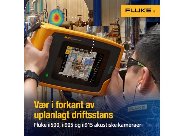 Fluke ii905 akustisk kamera med LeakQ-kvantifisering