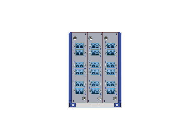 MIPP Patch panel DIN-mount MIPP/CD/1L9P/1L9P/1L9P