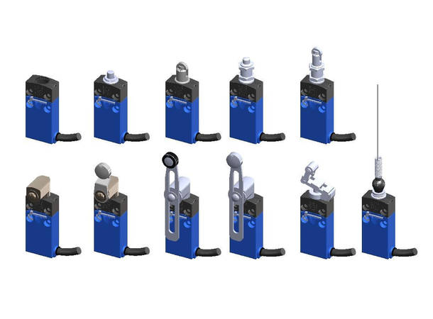 HarmAtex Steel Roller Plunger 2 contacts: NC+NO, cable 10 m long